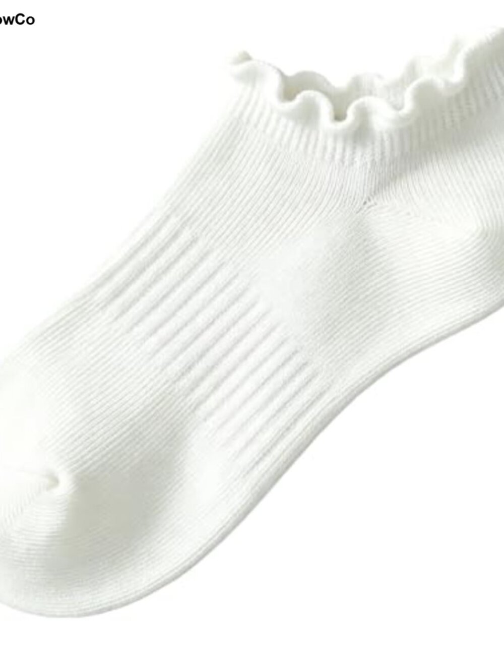 No Show Socks Womens Low Cut Non Slip Ruffle Ankle Socks 6 Pairs